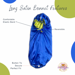 Double Layer Long Satin Bonnet